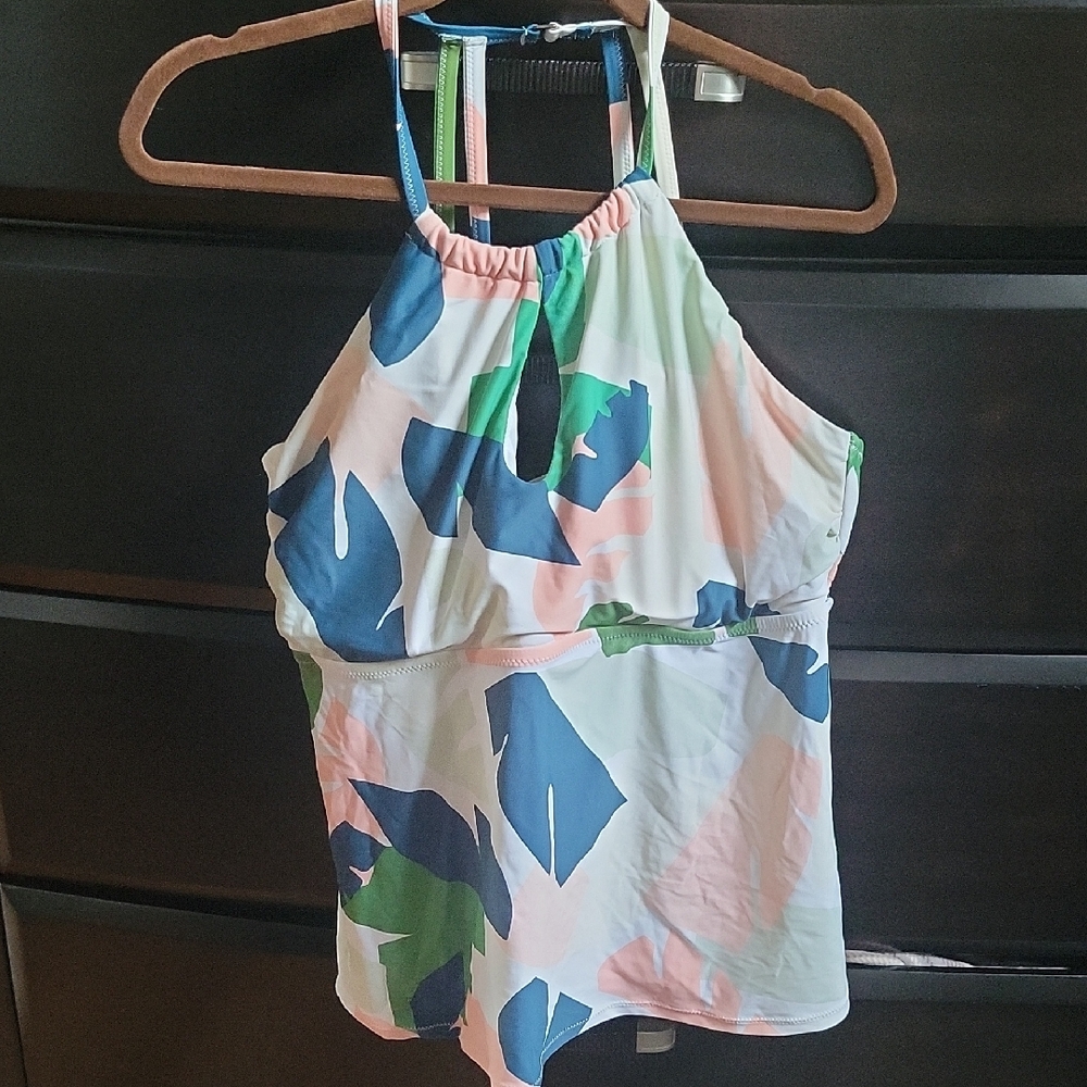 3/$12 Multicolor Swim Top 18W